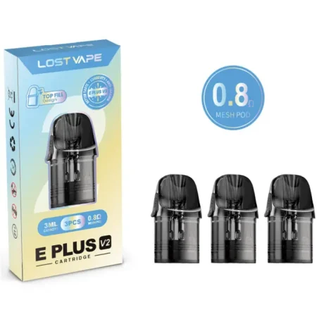Lost Vape E Plus Replacement Pod V2 - 3PK Lost Vape E Plus Replacement Pod V2 - 3PK