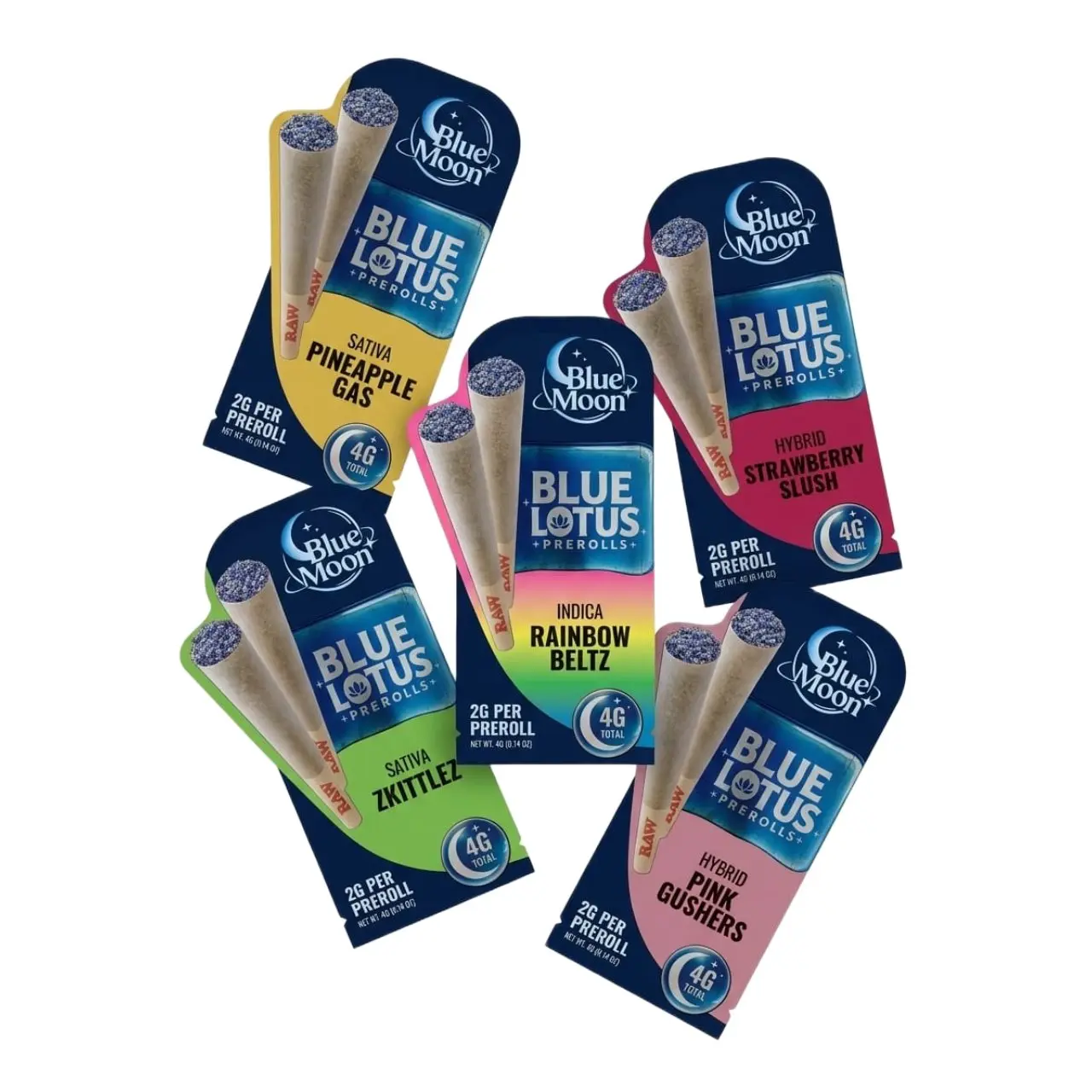 Blue Moon Blue Lotus Prerolls 4G-2CT Blue Moon Blue Lotus Prerolls 4G-2CT