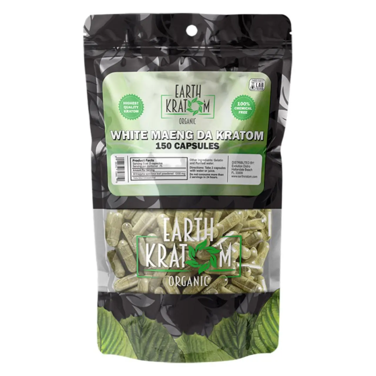 Earth Kratom Capsules 150CT Earth Kratom Capsules 150CT