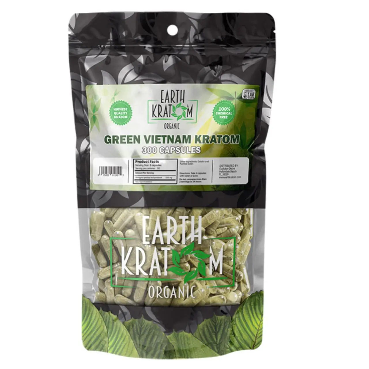 Earth Kratom Capsules 300CT Earth Kratom Capsules 300CT
