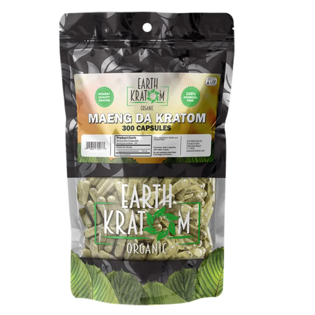 Earth Kratom Capsules 300CT Earth Kratom Capsules 300CT