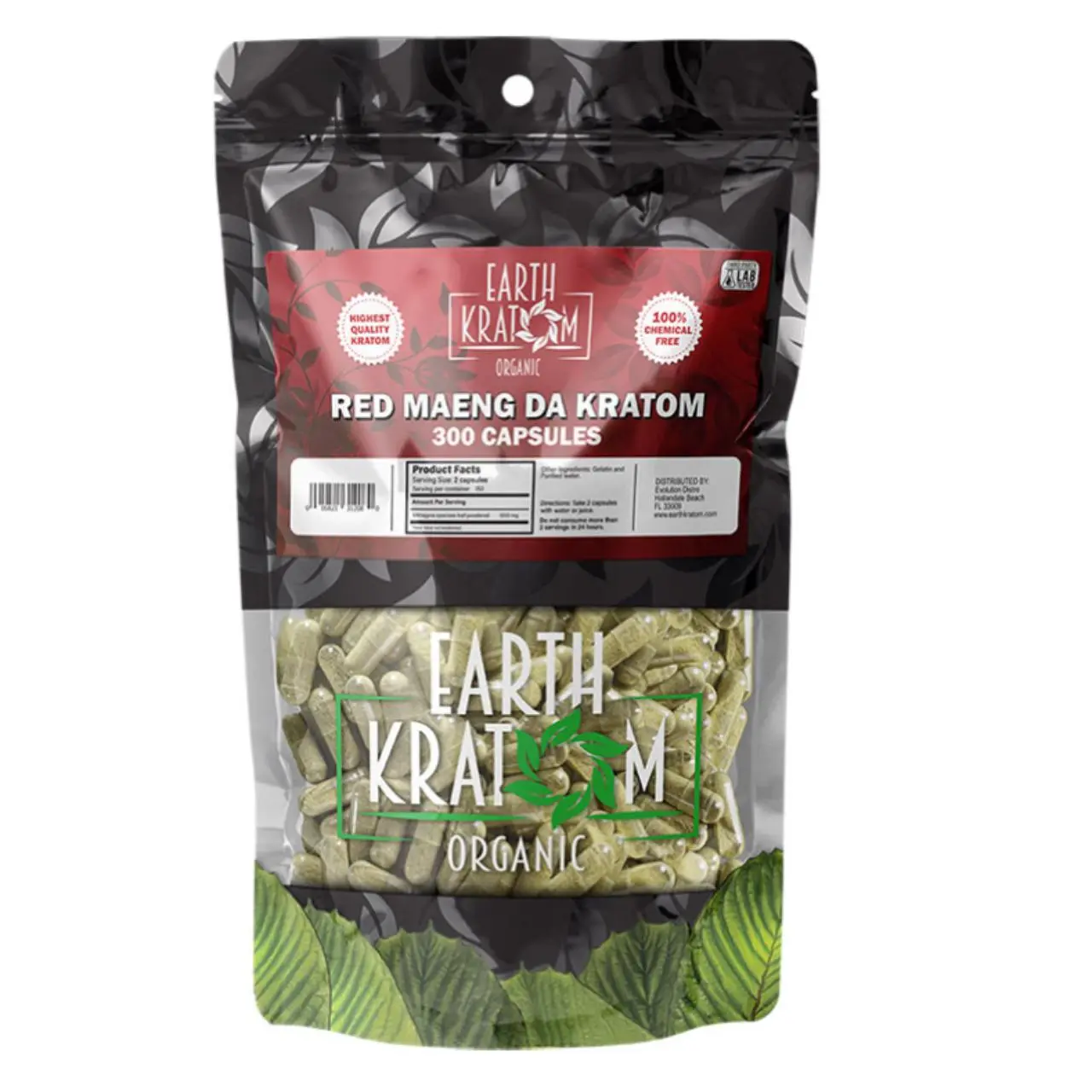 Earth Kratom Capsules 300CT Earth Kratom Capsules 300CT