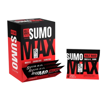 Half Bak'd D9 Max Sumo Gummies 2000MG -20CT Half Bak'd D9 Max Sumo Gummies 2000MG -20CT