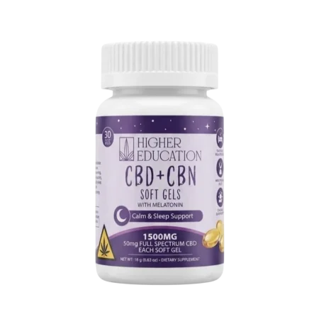 Higher Education CBD+CBN Soft Gels Melatonin - 30CT