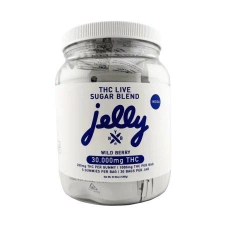 Jelly THC Sugar Blend Gummies Jar 30,000MG