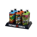 Techno Butane Lighter- 6CT - Biohazard Can Lighter