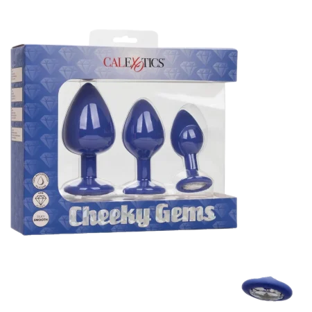 The Pleasure Company Cheeky Gems Silicone Plugs - 3CT