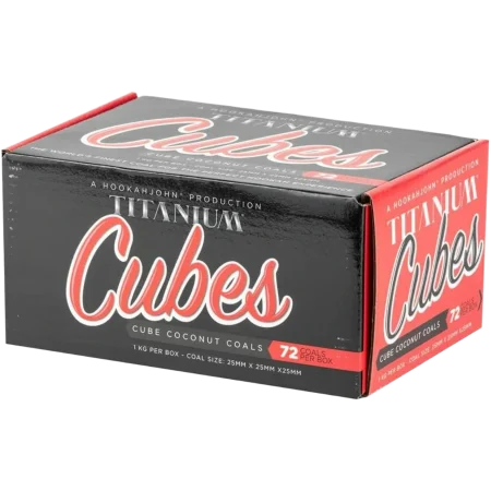Titanium Cubettes Charcoal Box 120PC
