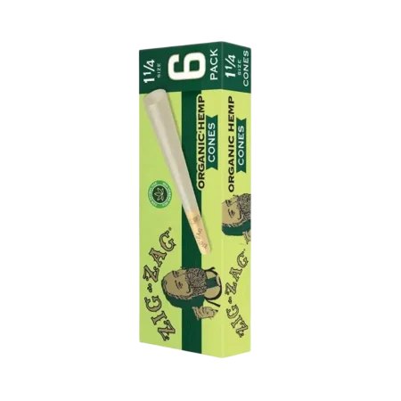 Zig Zag Organic Cones 1 1/4 1PK-6CT Zig Zag Organic Cones 1 1/4 1PK-6CT
