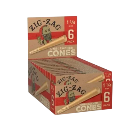 Zig Zag Unbleached Cones 1 1/4